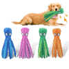 Plush Octopus Soft Dog Stuffed For DogChew Toys Interactive Dog Supplies Fleece Dog Squeaky Toys - Yellow