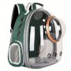 Pet Carrier Backpack, Space Capsule Bubble Cat Backpack Carrier, Waterproof Pet Backpack Outdoor Use - Green