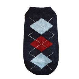 Two-Legged Knit Sweater for Dogs Autumn/Winter Wear - BluecheckM