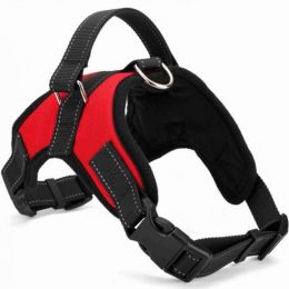 Dog Chest Strap Traction Rope Explosion proof Flushing Dog Chest Strap - black - M