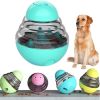 Tumbler Dog Leaky Dog Leaky Ball Bite-resistant Puzzle Training Dog Toy Pet Cat Toy Cat Feeder dog feeder - yellow