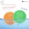 Dog Vocal Toys Puppy Spike Toy Small Dog Spike Pet Molar Toy Pet Toy - 6.5CM orange 2pcs