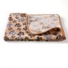 Soft and Fluffy High Quality Fluffy Cute Star Printing Pet Mat Warm and Comfortable Pet Blanket for Dogs and Cats Pet Supplies - Brown dog paw - For k