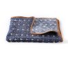 Soft and Fluffy High Quality Fluffy Cute Star Printing Pet Mat Warm and Comfortable Pet Blanket for Dogs and Cats Pet Supplies - Dark blue star patte