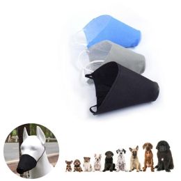 Pet Dog Adjustable Mask Non-woven Breathable Bite Mesh Mouth Mouth Beauty Anti-Stop Chewing Pet Accessories - Black - M 11kg-25kg