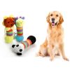 Funny Lion Giraffe Panda Shape Dog Toys Bite Resistant Short Plush Small Large Dog Squeaking Sound Toys Pet Supplies - as the picture