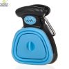 Dog Pet Travel Foldable Pooper Scooper With 1 Roll Decomposable bags Poop Scoop Clean Pick Up Excreta Cleaner - BLUE - L