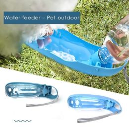 500ml Foldable Pet Water Dispenser Outdoor Travel Drink Bottle Dogs Cats Portable Leak Proof Accompany Water Bottle Accessories - O - 500ML