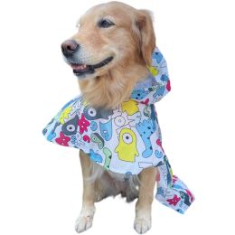 Waterproof Cape for Large and Small Dogs Windproof Raincoat Poncho for Pets - Monster4XL