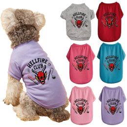 Pet Dog Halloween Cosplay Crewneck Bull T-shirts - Blue bullS