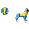 Four-Legged Waterproof All-Inclusive Raincoat for Pets - BLUEYELLOW-7XL