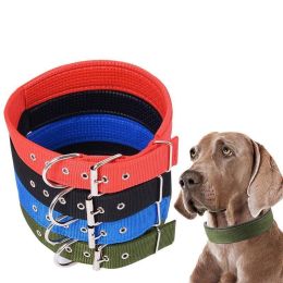 Pet Collar Simple Solid Color Dog Collar Leather Lining Adjustable Small Dog Collar Bichon Labrador Medium To Large Dog Collar - red - 1.5cm*40cm