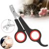 Pet Nail Claw Grooming Scissors Clippers For Dog Cat Bird Toys Gerbil Rabbit Ferret Small Animals Newest Pet Grooming Supplies - black&red