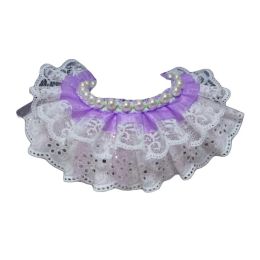 Beads Violet Princess Retro Style Lace Collar Handmade Cat/Dog Necklace 8.2-11.2 - Default