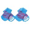 4 Pcs Blue Tiger Stripes Cute Puppy Cat Socks Knitted Pet Socks Dog Paw Protection for Puppy Indoor Wear - Default