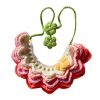 Handmade Crochet Pet Collar Cute Knitted Rainbow Necklace Collar Cat Dog Pink Gradient Scarf Bib - Default