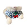 Small Dog Cat Cute Cherry Bibs Scarf Pet Bandana Neckerchief Accessories, Blue - Default