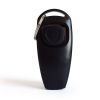 Dog Whistle Clicker; Dog Training Whistle; Dog Behavior Training Tool With Keychain - black