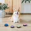 Dog Talking Button For Communication; Voice Recording Button Pet Training Buzzer; Dog Buttons - Green+Pink