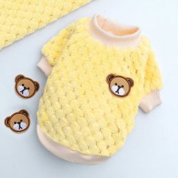 New Winter Pet Clothes; Cute Fleece Puppy Dress Warm Cat Coat; Pet Apparel; For Small & Medium Dogs - Apricot - XL