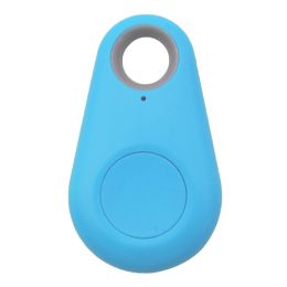 1pc Smart Mini GPS Finder BT Tracer Pet Kids GPS Locator Tag Alarm Wallet Key Tracker - Blue - one-size