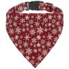 Sunflower Christmas Pet Collar Pet Bow Tie Collar With Adjustable Buckle For Dogs And Cats - Brick Red - L