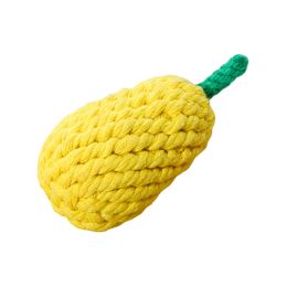 Natural Jute Dog Chewing Rope For Dental Tough With Cute Animals Fruit Eco-Friendly Knot - Pineapple