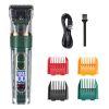 Dog Hair Clippers Set Low Noise Rechargeable Cordless For Dogs; Dog Grooming Clippers - Green - Standard Version