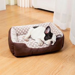 Cuddler Pet Bed - Soft and Comforting - brown - M