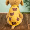 Pet Clothes; Summer New Pet Dog Clothes Thin Vest Bird's Eye Printing; Pet Clothes For Dogs And Cats - Yellow - S