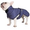 Large Dog Winter Fall Coat Wind-proof Reflective Anxiety Relief Soft Wrap Calming Vest For Travel - Blue - 3XL