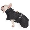 Large Dog Winter Fall Coat Wind-proof Reflective Anxiety Relief Soft Wrap Calming Vest For Travel - black - 3XL