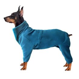 Warm Dog Cotton Coat/Sweater; Cold-Proof Clothes For Medium Large Dog; Dog Cotton Coat For Winter - Blue - XL