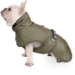 Large Dog Winter Fall Coat Wind-proof Reflective Anxiety Relief Soft Wrap Calming Vest For Travel - Olive - 3XL