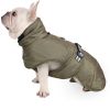 Large Dog Winter Fall Coat Wind-proof Reflective Anxiety Relief Soft Wrap Calming Vest For Travel - Olive - XXL