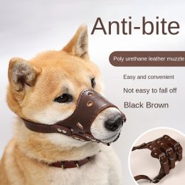 Dog mouth mask; anti-barking; anti-bite; dog mouth cover; puppy medium and large dogs; small dog masks; teddy golden retriever barker - Black muzzle -