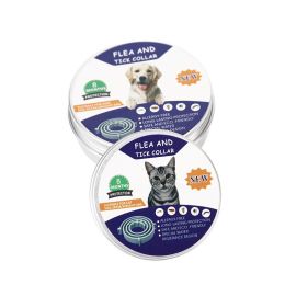 Flea & Tick Collar for Cats and Dogs; 2 Pack; 14 Months Protection; Kills & Repels Fleas and Ticks; Adjustable length - Black - cans - Dog - Length 63