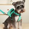 Pet Harness And Leash Set For Dog & Cat; No Pull Dog Vest Harness With Backpack; Cute Dog Leash - Yellow - S