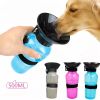 1pc Dog Water Bottle; Plastic Dog & Cat Water Bottle Mug 500ml For Outdoor Travel - Grey