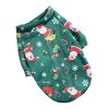 Small Dog Hoodie Coat Winter Warm Pet Clothes for Bulldog Chihuahua Shih Tzu Sweatshirt Puppy Cat Pullover Dogs; Chrismas pet clothes - Green Saint -