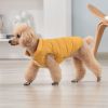 Pet Dog Fluffy Coat; Pet Life Sporty Lightweight Folding Dog Coat For Winter; Warm Dog Sweater - Yellow - L