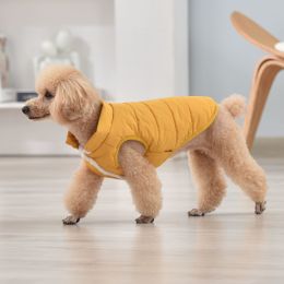 Pet Dog Fluffy Coat; Pet Life Sporty Lightweight Folding Dog Coat For Winter; Warm Dog Sweater - Yellow - XXL