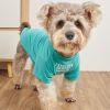 Pet Tee With "I Still Live With My Parents" Dog Printed Clothes; For Small & Medium Dogs - M