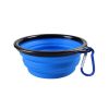 Travel Walking Pet Supplies Portable Cat Dog Bowls Water Feeder - Blue - 350 mL