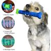 Dog Toothbrush Durable Dog Chew Toy Stick Soft Rubber Tooth Cleaning Point Massage Toothpaste Pet Toothbrush Molar Pet Supplies - Blue