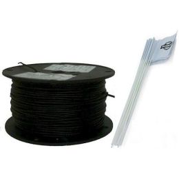 Essential Pet Heavy Duty In-Ground Fence Wire and Flag Kit 500 Feet - Default