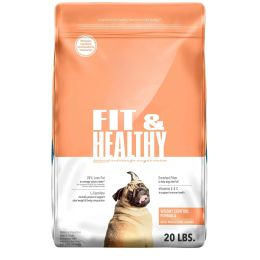 Fit & Healthy Weight Control Chicken Dry Dog Food for Adult Dogs;  Whole Grain - 20 LBS