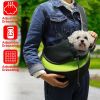 Pet Carrier for Dogs Cats Hand Free Sling Adjustable Padded Strap Tote Bag Breathable Shoulder Bag Carrying Small Dog Cat - Green - L