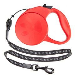 10-foot Red Extra-Small Retractable Dog Leash - ALSH-003