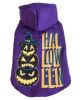 Pet Life LED Lighting Halloween Happy Snowman Hooded Sweater Pet Costume - Large